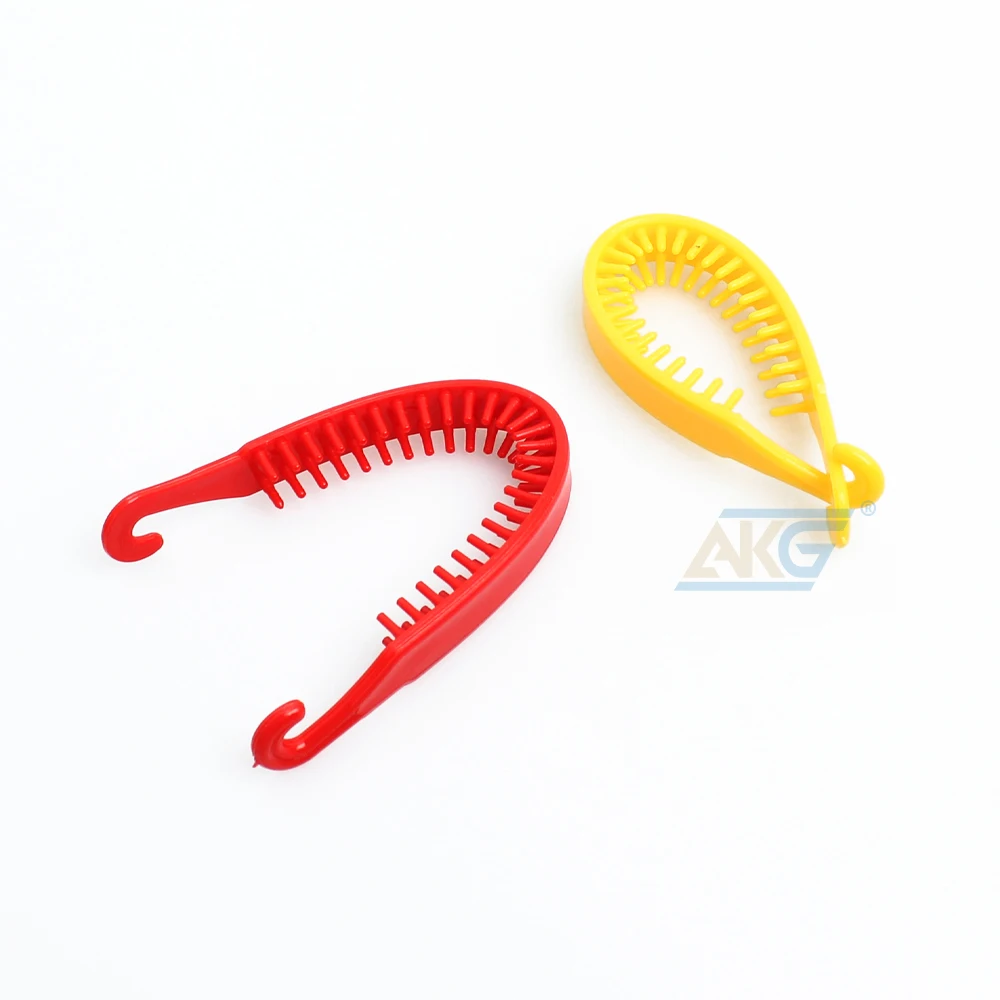Oval Plastic Hairpins Available in 2 Colours Red And Yellow Best Quality