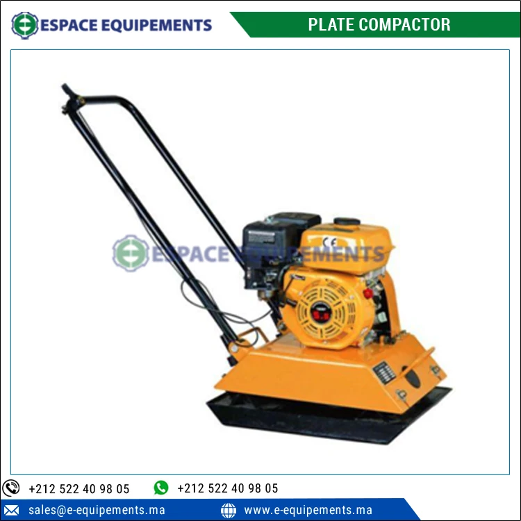 Высокопроизводительный уплотнитель пластин с частотой 5600 об/мин и 20 ~ 25 м/мин для уплотнения почвы в строительной промышленности