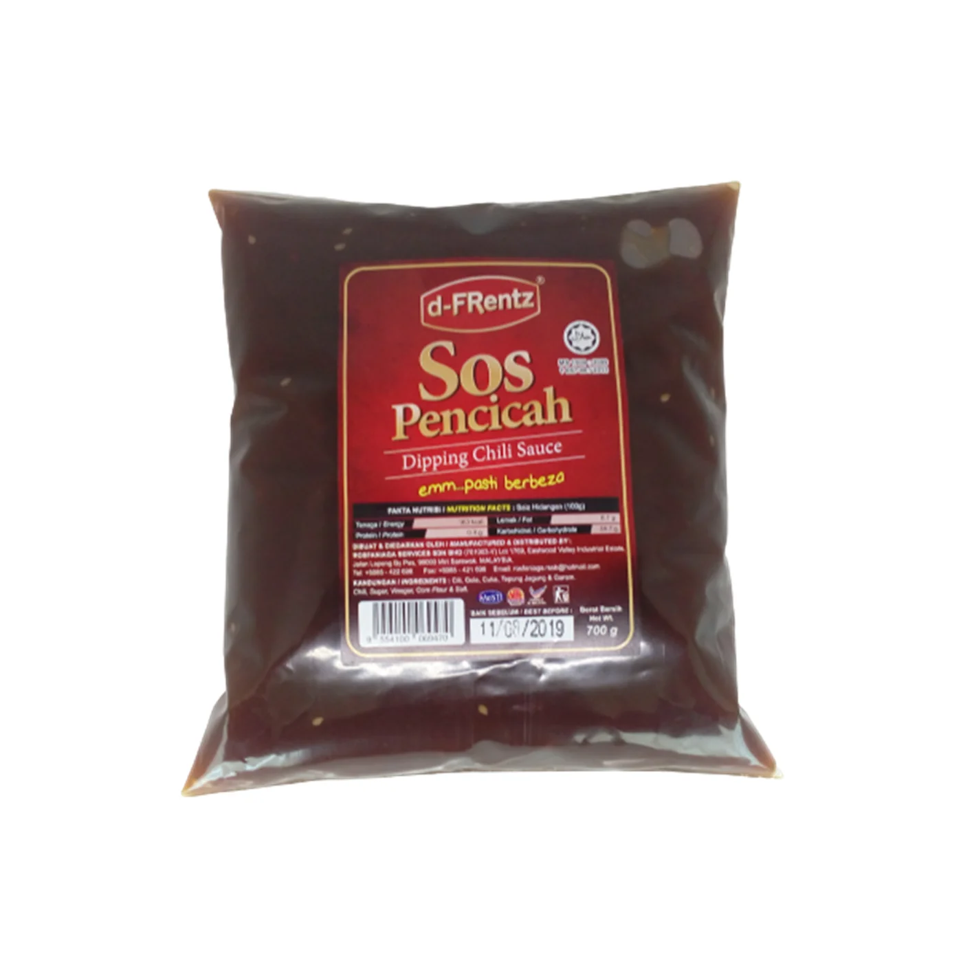 Bulk Sale Burger Dipping Chili Sauce 700GM Sweet and Sour Refill Packet For Restaurant Supermarket Bulk Buy