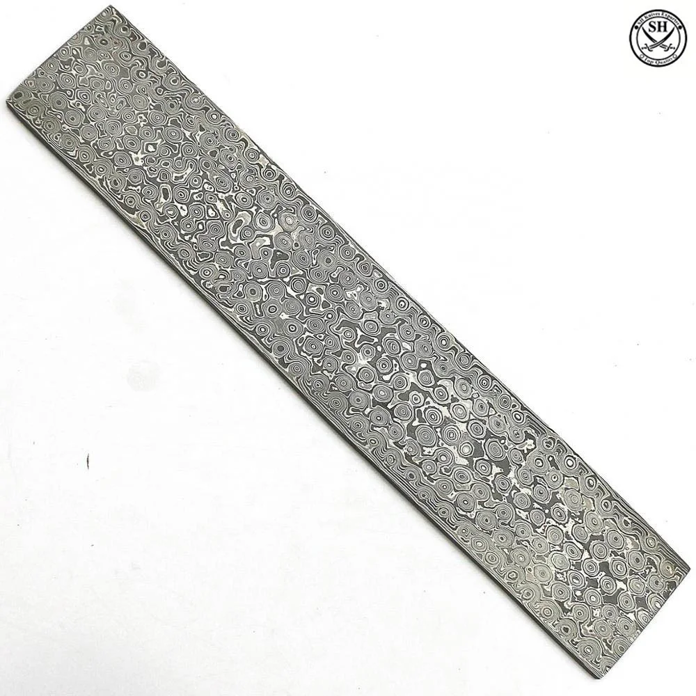 damascus steel blank Bar Damascus material , Damascus billet knife material