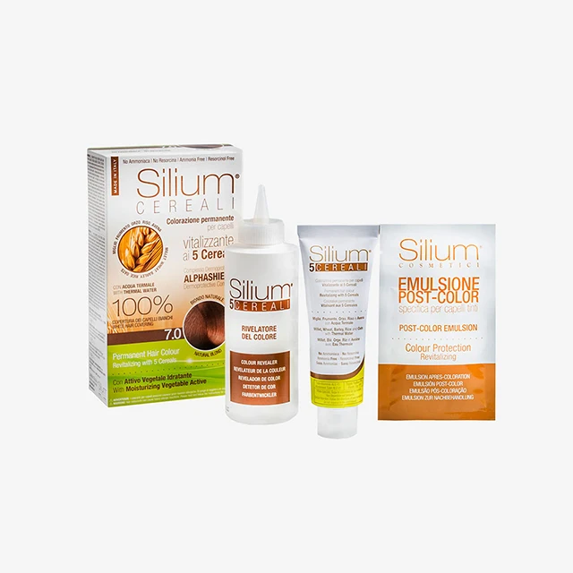Made in Italy ammonia free mahogany light chestnut permanent dye cream hair colors kit revitalizing with 5 cereals
