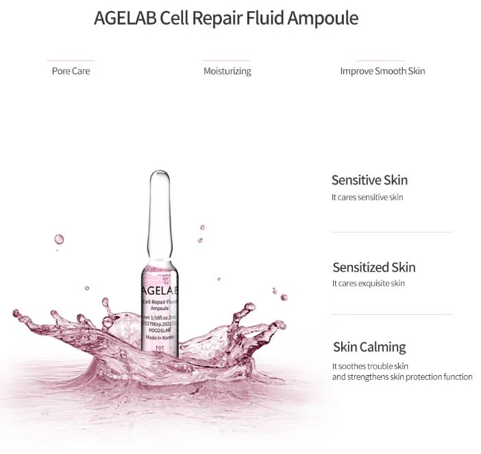 Agelab Cell Repair Fluid Ampoule 2ml x 10 bottles 50g made in Korea  aesthetic high-enriched  brightening shining Dotrade