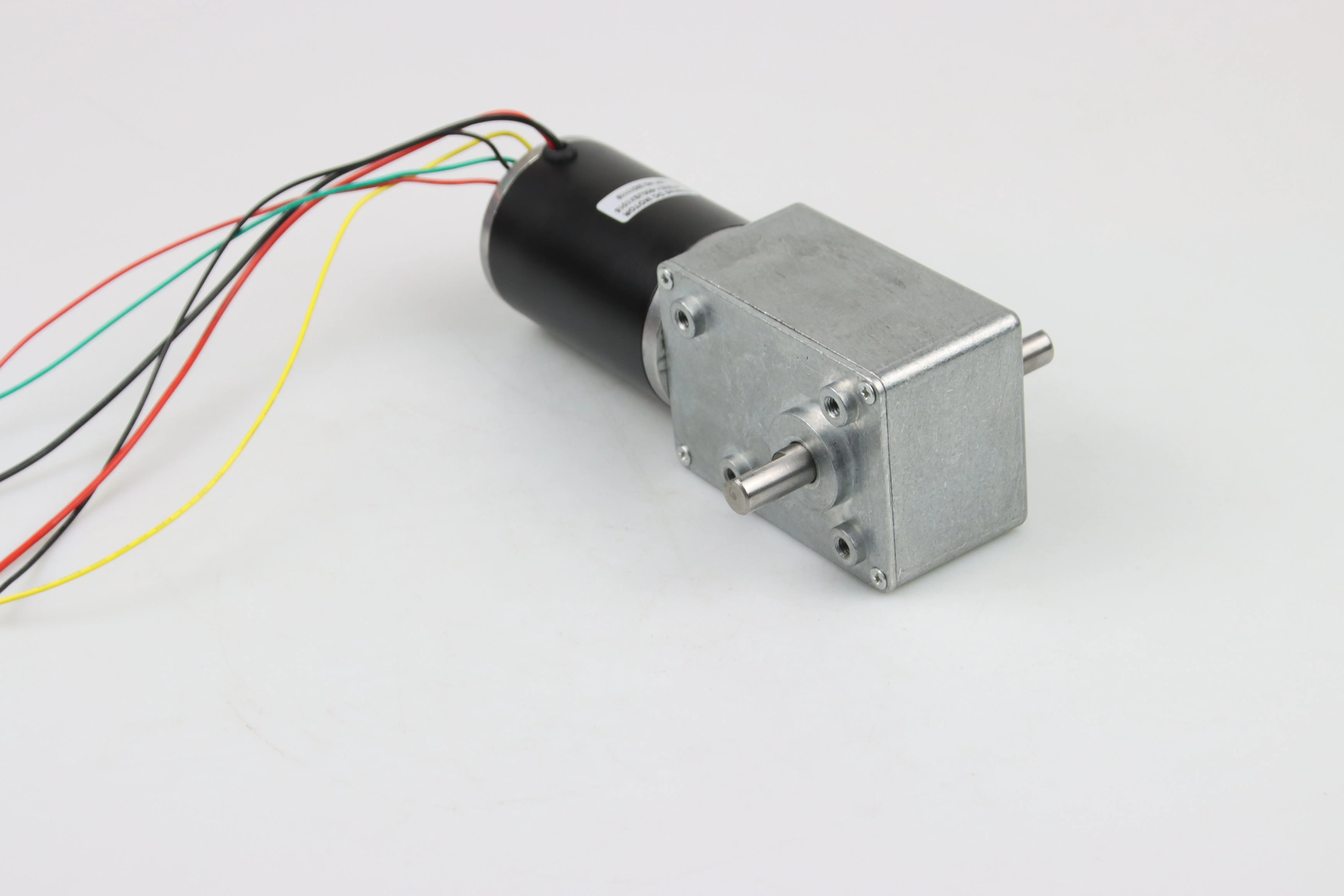 Customized 42mm 8 Poles 24V 3rpm BLDC Motor With Worm Gear for motion applications