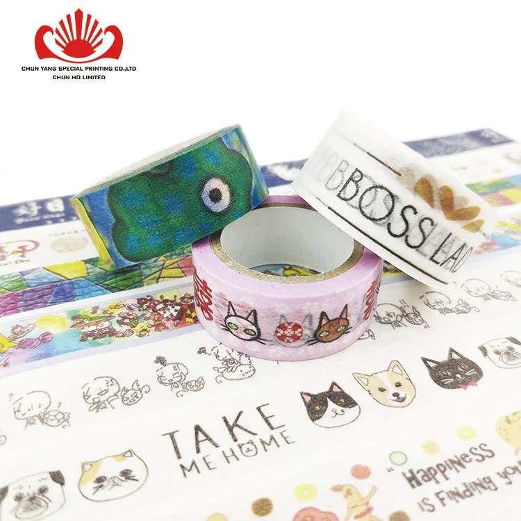 
Customized washi masking tape roll painting 