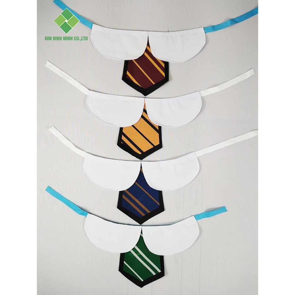 Customizable Cat Accessories Comfy Cloth Printed Necktie Necklace Cute Cat Collar