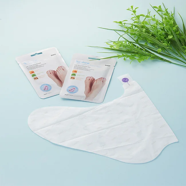 Quality Assurancr Dual layered shine Moisturizing Foot Mask with removable tiptoes