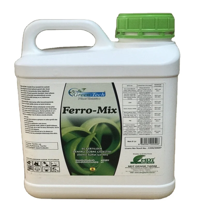 MDT Product production - Green Tech Ferro Mix - EC Fertilizer  - Liquid Fertilizer  - Fertilizer Solution With Iron Content