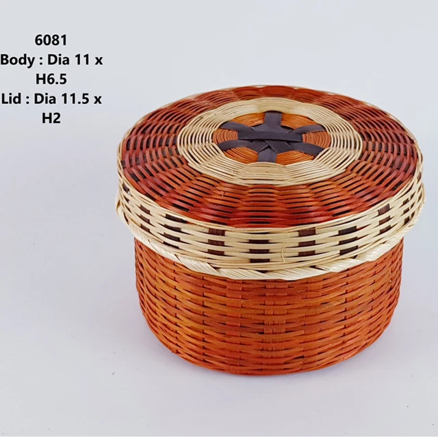 Hot Sale Round Shape Natural Recyle Material Bamboo Gift Box