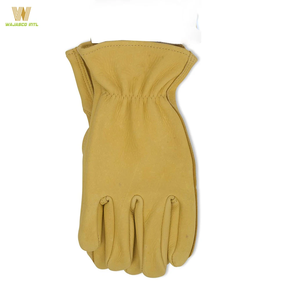 Рабочие перчатки из оленьей кожи с зернистой текстурой для охоты вождения езды Водонепроницаемые кожаные