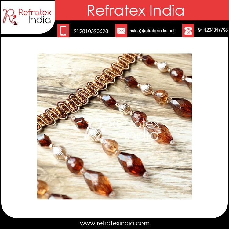 High Quality Tassel Fringe for Home Decoration Bulk Supplier And Manufacture By Refratex India Made in India for Best Quality An