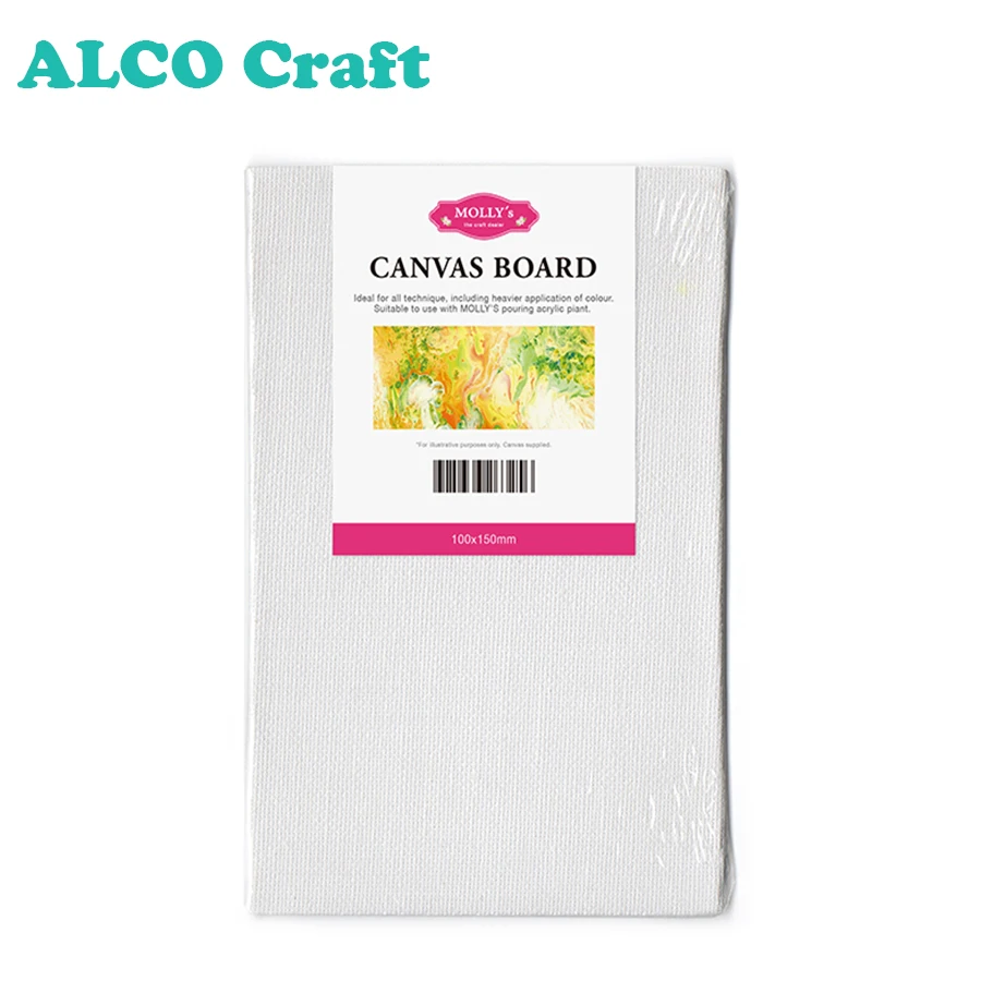 High quality 200x200mm canvas art panel for acrylic paint