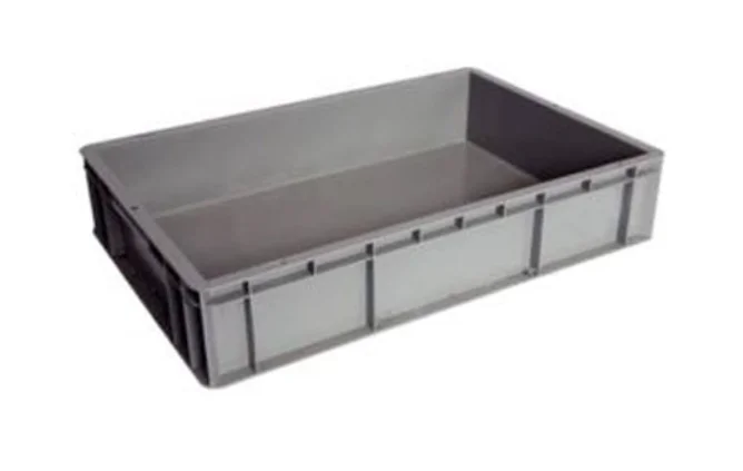 Custom Logo Solid Industrial Crates Hard Plastic Boxes PP Short Storage Containers Plastic Packaging Containers