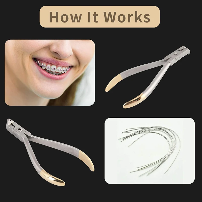 
End Cut Plier Hold & Cut Hard and Soft Wire Orthodontic Cutter Dental Surgical Instrument Tool 