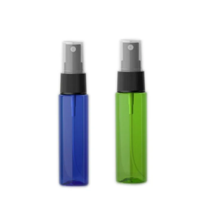  Европейская складская бутылка-распылитель с плоским плечом прозрачная белая зеленая синяя красная янтарная круглая пластиковая для домашних животных мелким распылением