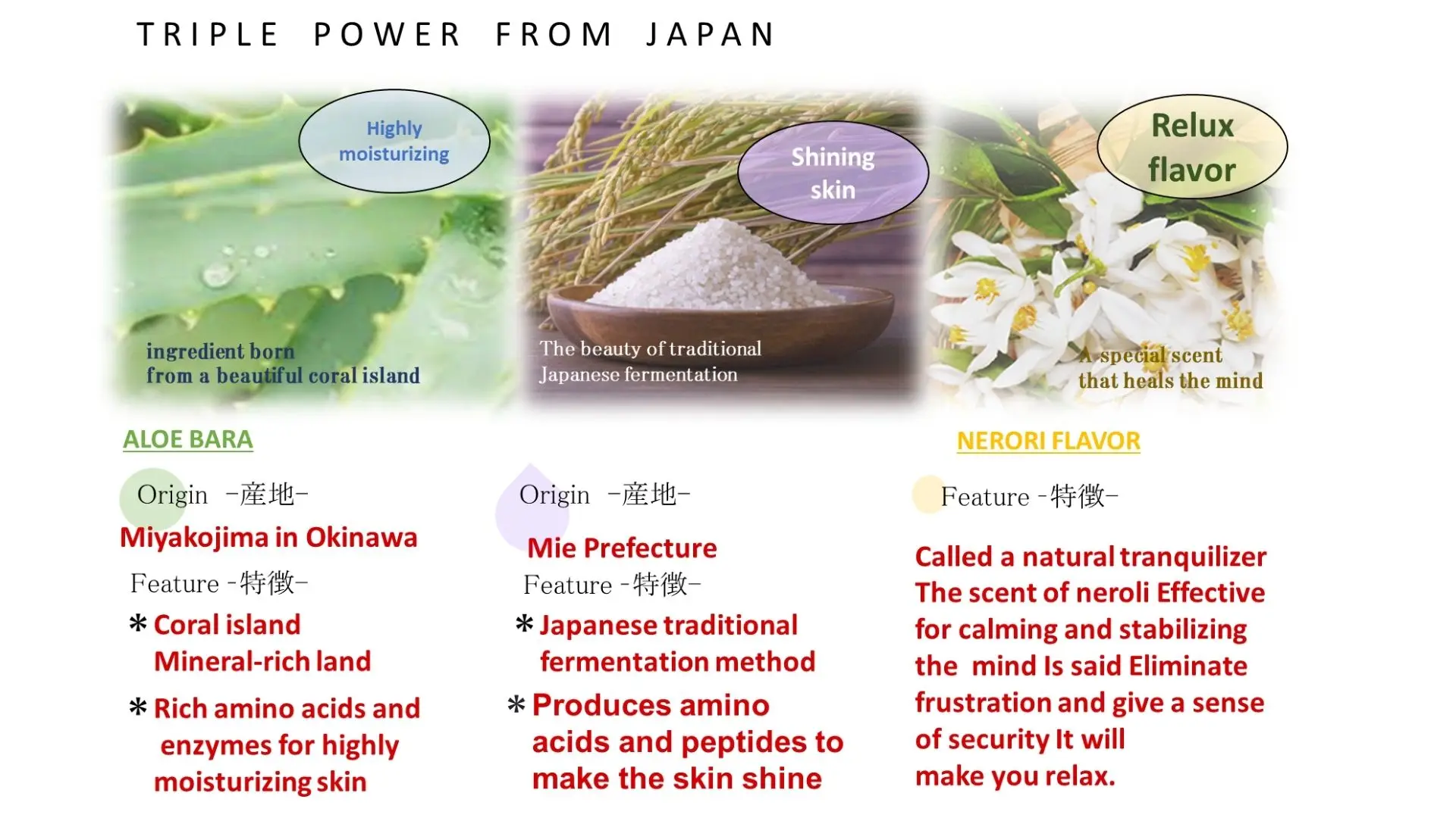 Amount of serum that can be used for the whole body, convenient for travel and close contact face sheet Organic Japanese product