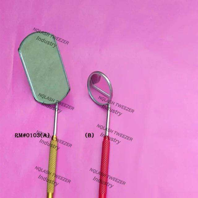 
Perfect View Large Rectangular Plasma Gold Color Eyelash Mirror / Eyelash Extension Mirror NQLASH Tweezers 