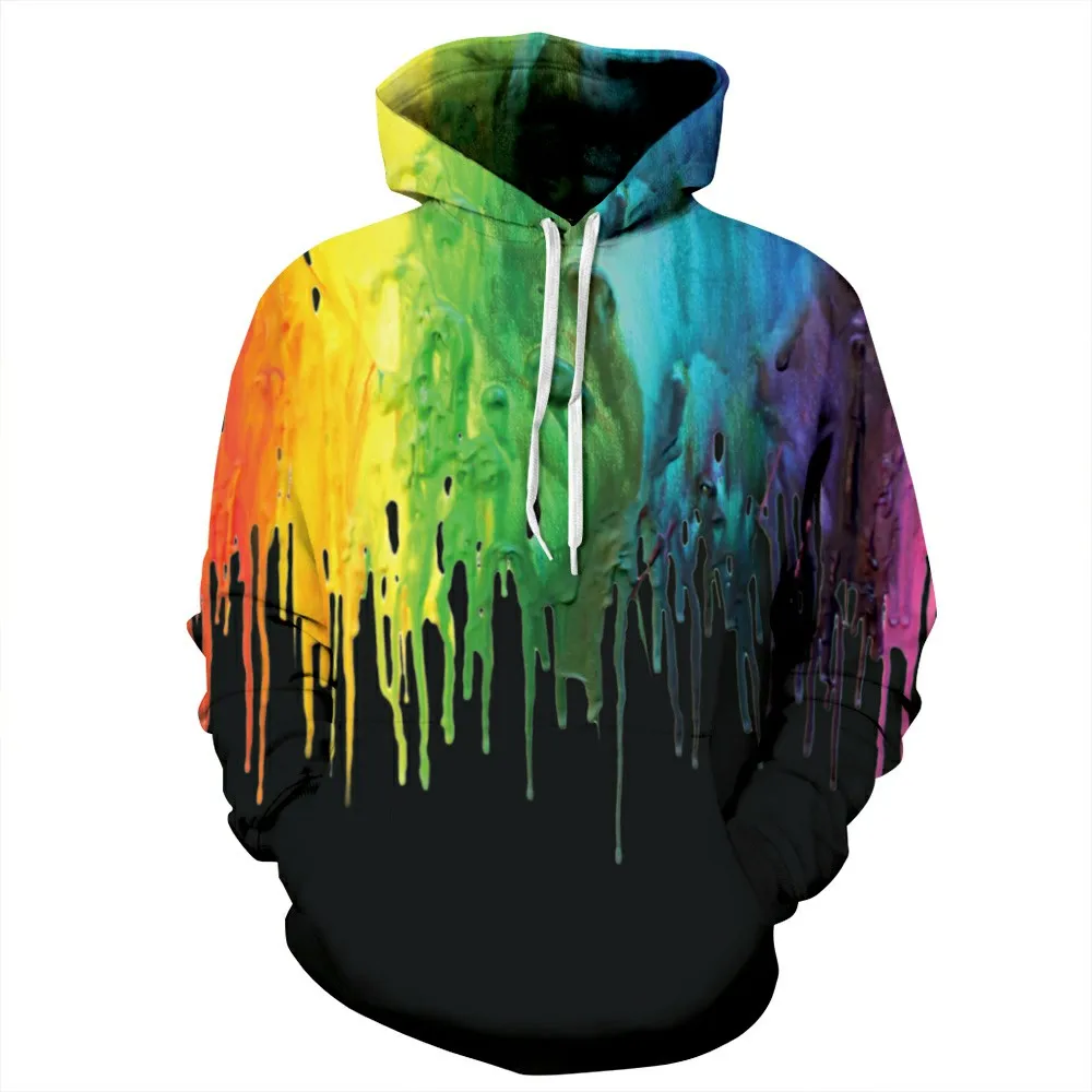 New Boy High Quality Painted Custom Fleece Paint Dye Men Gym Wear Wholesale Christmas Sublimation 3D Printed Oversize Hoodie