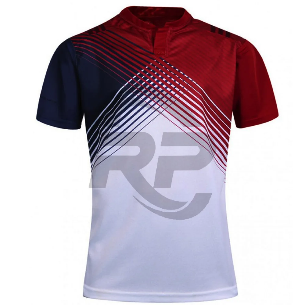 2021 Высококачественная футболка для регби сублимированная мужчин и