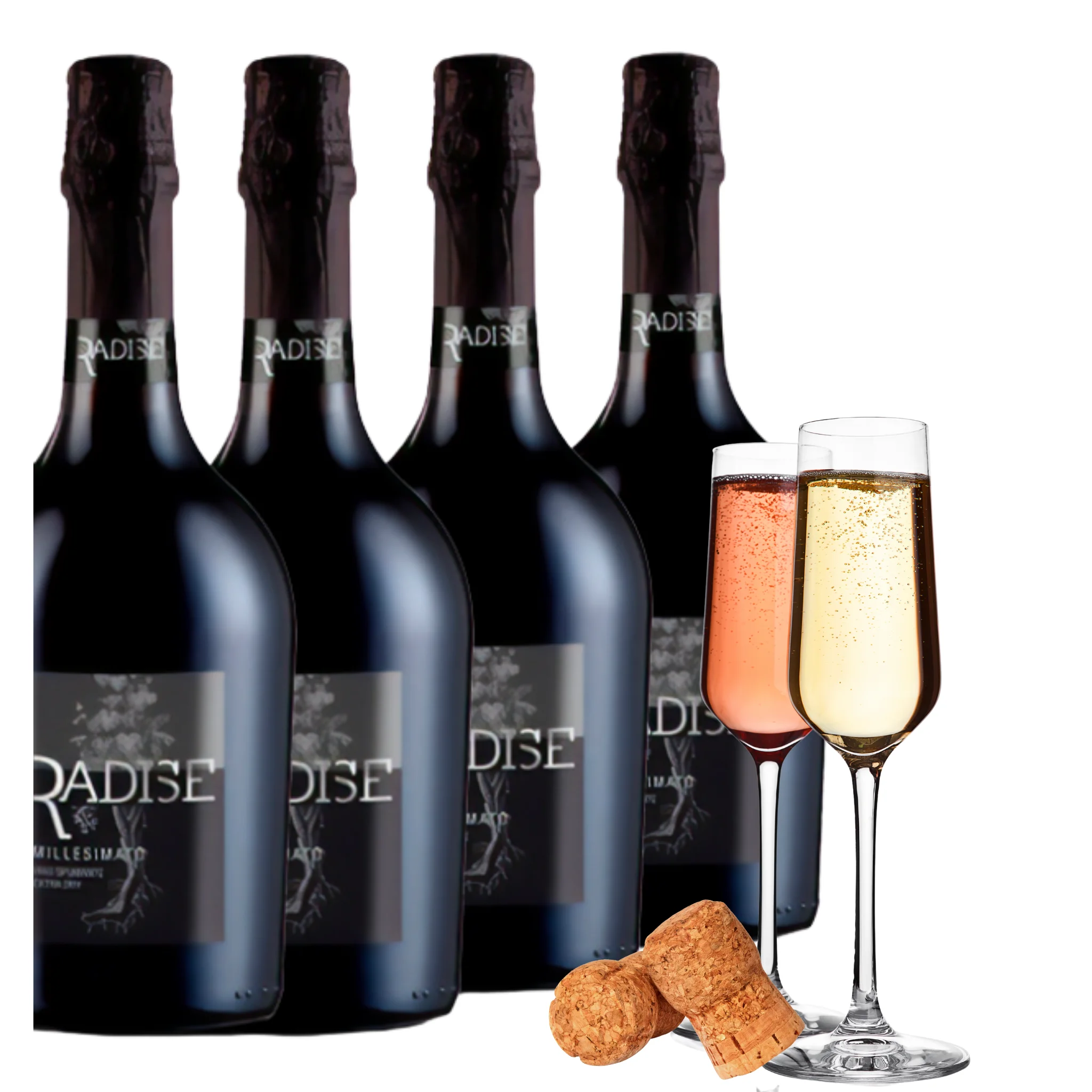 Dropship Sparkling Wine - Italian Spumante Extra Dry Millesimato Radise - Wine bottles 750 ml - Alcohol wine 11% Price for sale