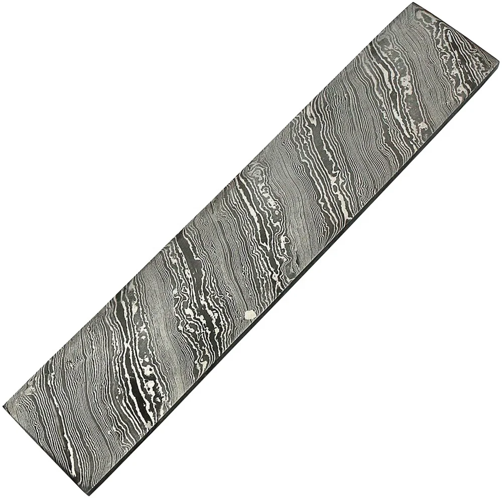 
Original Damascus Steel Bar Billet for Crafts Knife Tools Making Raindrop 