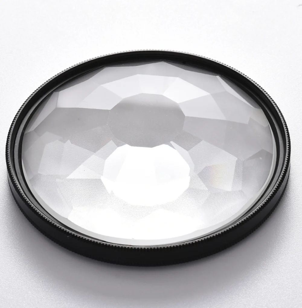 Kaleidoscope Glass Prism Lens Filter Prismatic Effect Filter for Cameras Fractal Filter for Repeated Subjects