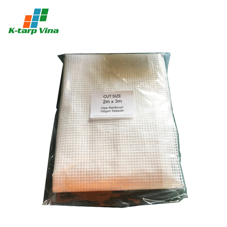 Top Product Of K-Tarp Vina Vietnam Custom Color Transparent Tarpaulin Plastic Cover 3 X