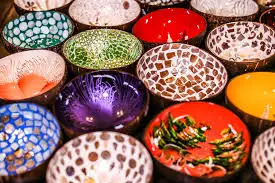 Best Price Natural Coconut Shell Bowl Vietnam Decorative Coco Shell bowl
