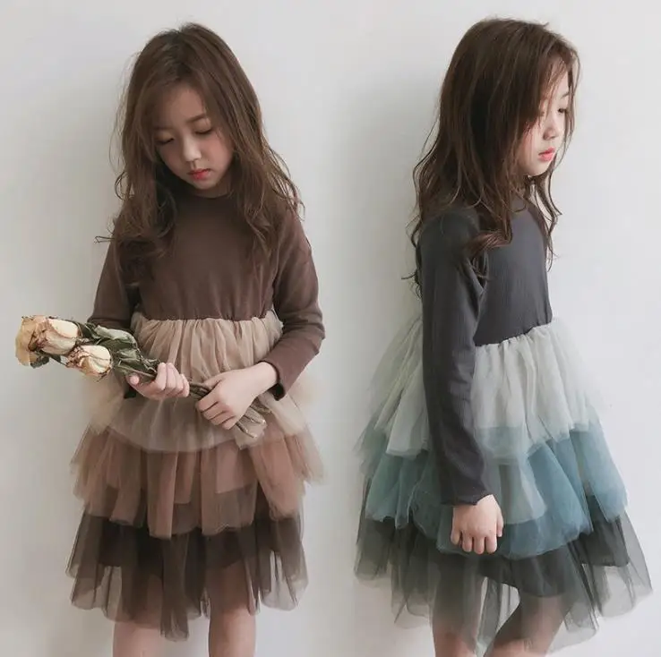 
Baby Girls Dress Clothing Mesh Layer Cake Dress New Spring Beautiful Girl Party Cute Tutu Dress Best Kids Clothes 