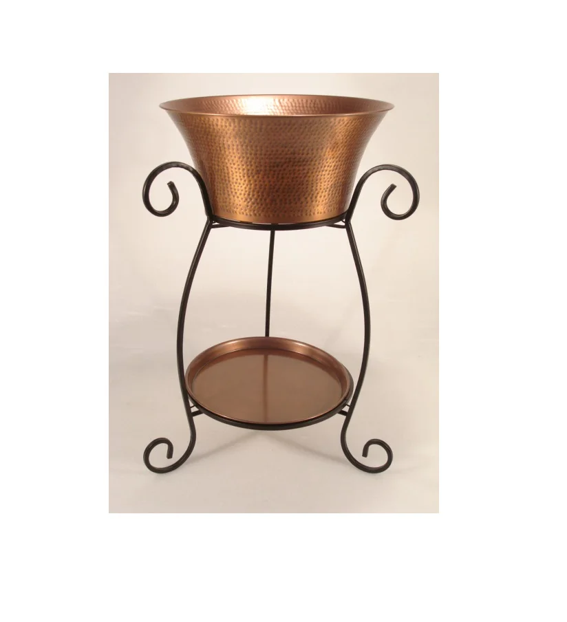 Steel Beverage Tubs Large Ice Bucket Drink Buckets with stand for Parties