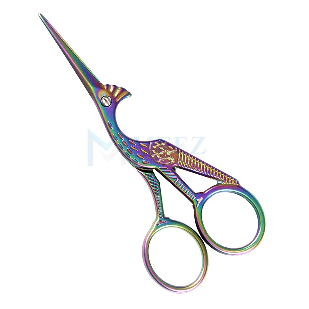 Wholesale Stork Embroidery Scissors And Cross Stitch Sewing Craft Bird Small Tool Scissor Beauty Instruments