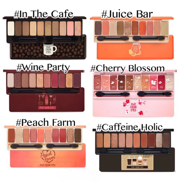 colorful palette makeup pallets etude house Play Color Eyes nude eyeshadow palettes