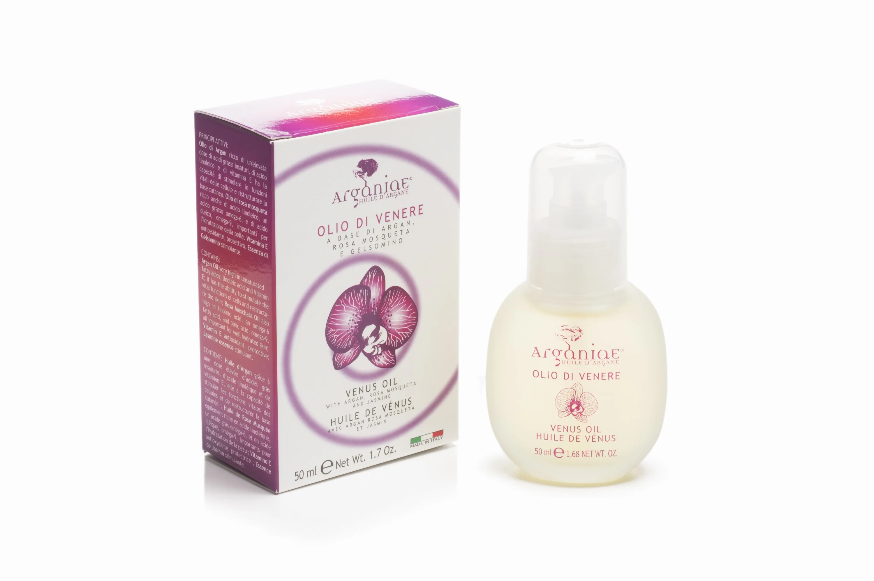 Trendy Italian Restructure Skin Perfumed Vagina Oil with Rosa Mosqueta and Jasmine for Body Care 50ml