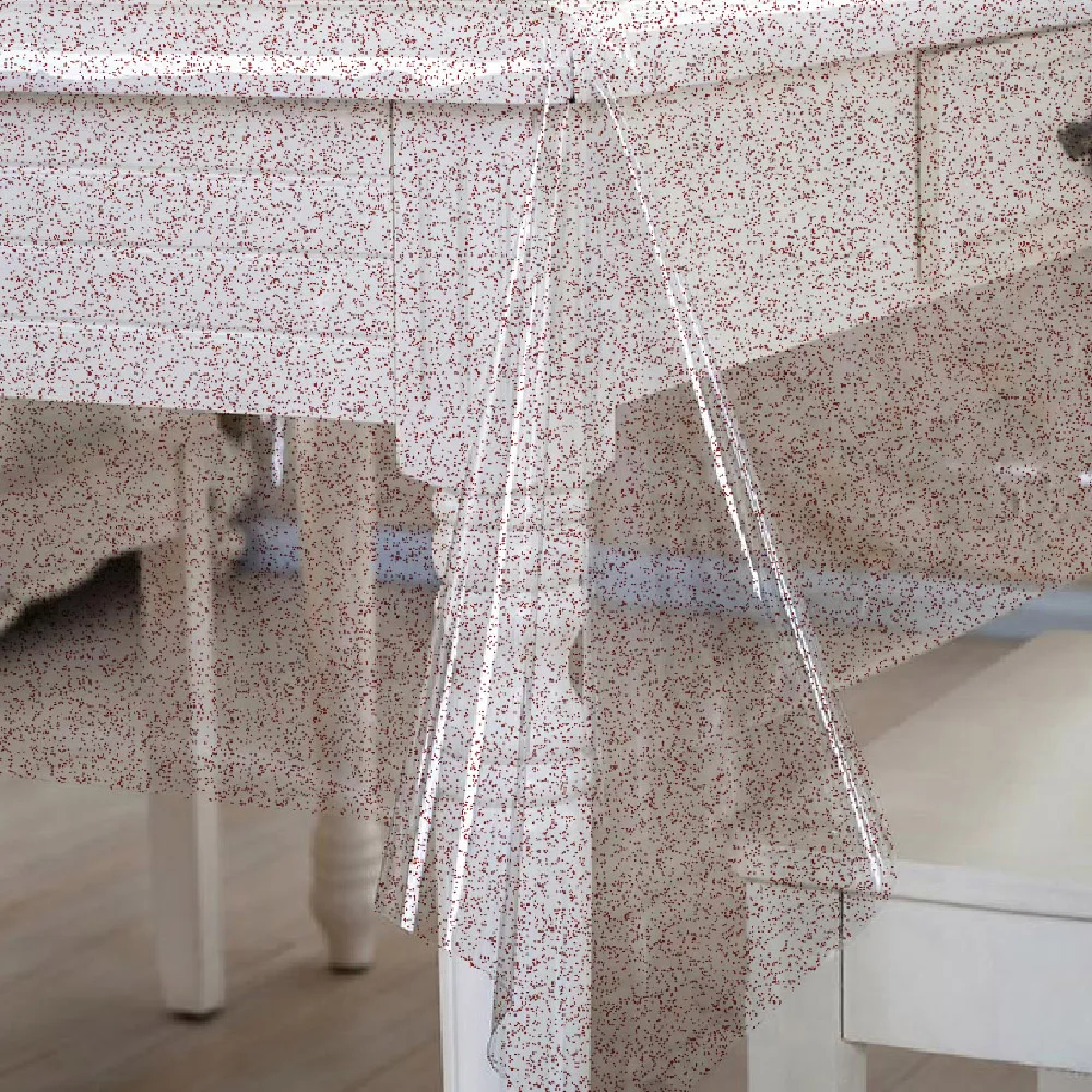 
Waterproof PVC Transparent PVC Sheet Plastic Film Soft Tablecloth Roll Bronze Glitter 