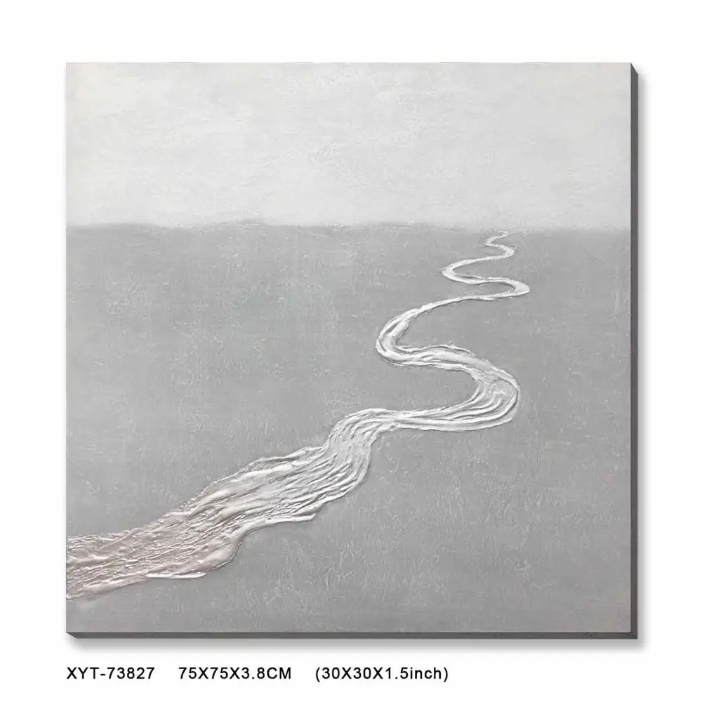 Canvas Ring Handpainted Art Goldfoil Stretched Wall Decoration