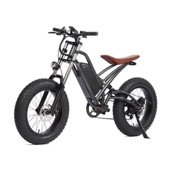 Hot sale 20 Inch Fat Tire Electric Bicycle Electric Mountain Bike  E-bike Electric Scooter With 36V 48V 13AH 350W500W750W Motor
