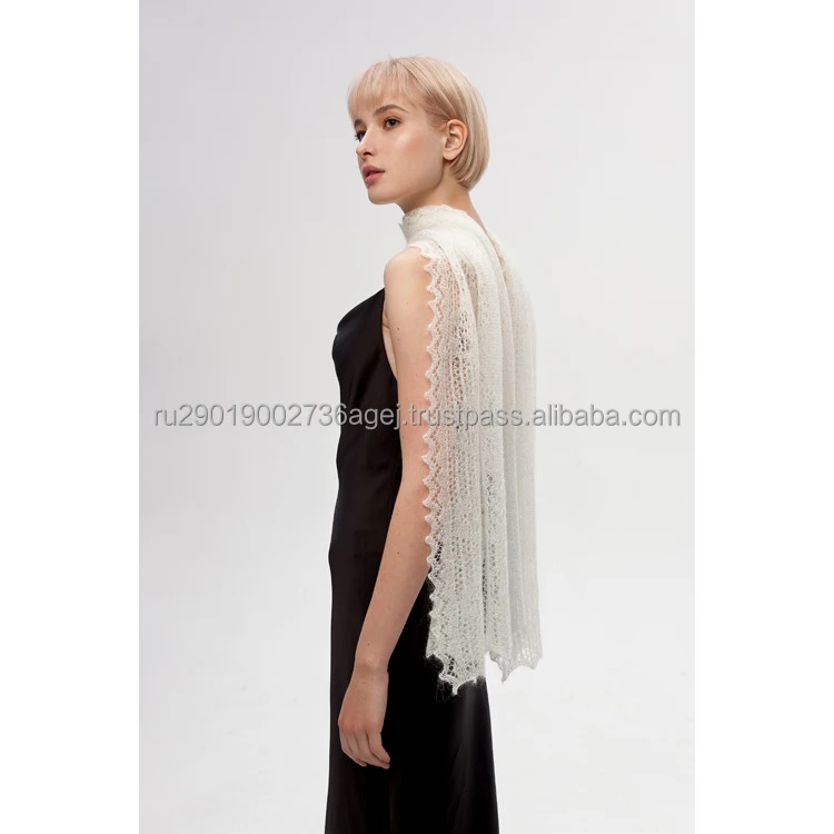 High quality knit shawls for ladies for winter season hand crafted in traditional style reliable supplier down knitwear
