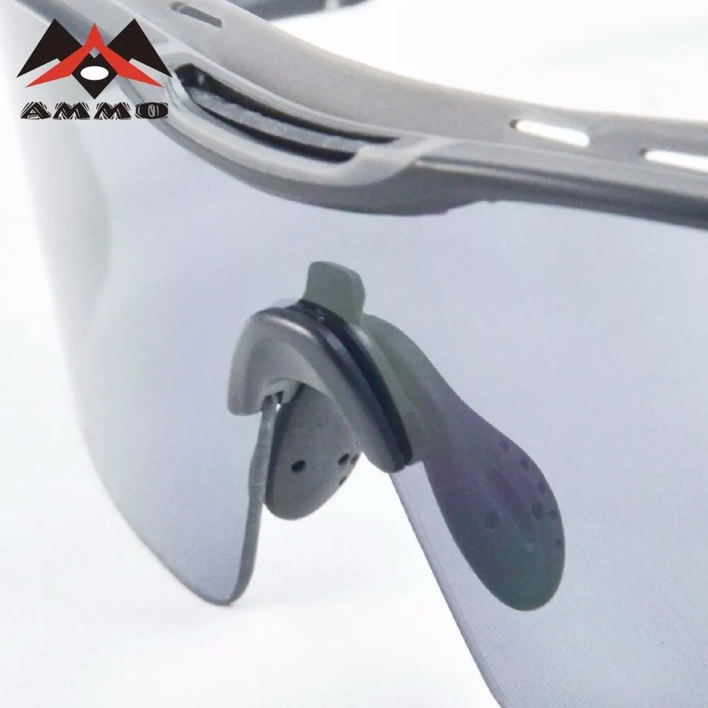 Borjye J121B Wholesale adult one piece blue lens outdoor biking glasses