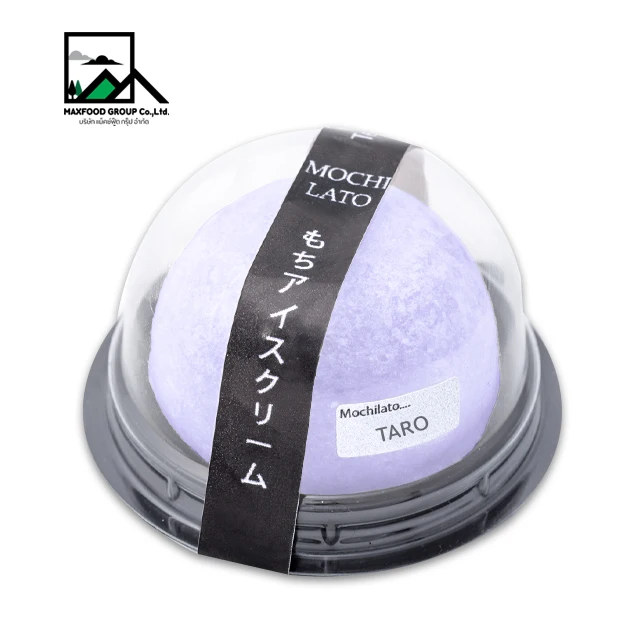 Thailand Manufacturer Ice Cream Taro In Mochi Dough 55g With HACCP / GMP / HALAL Certification