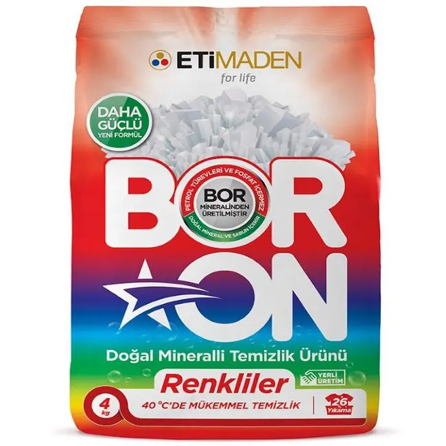 BORON MINERAL POWDER CLEANING PRODUCT 4 KG WHITES COLORS LIQUID LAUNDRY DETERGENT CLEANING PRODUCT 1,69 LT WHITES COLORS
