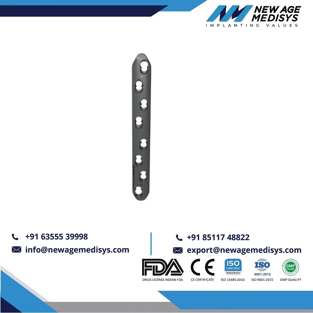 Протезированная медицинская ортопедическая имплантатная широкоблокирующая компрессионная пластина (LCP) 4 5 мм/5 0 мм титановая Сертификация CE ISO