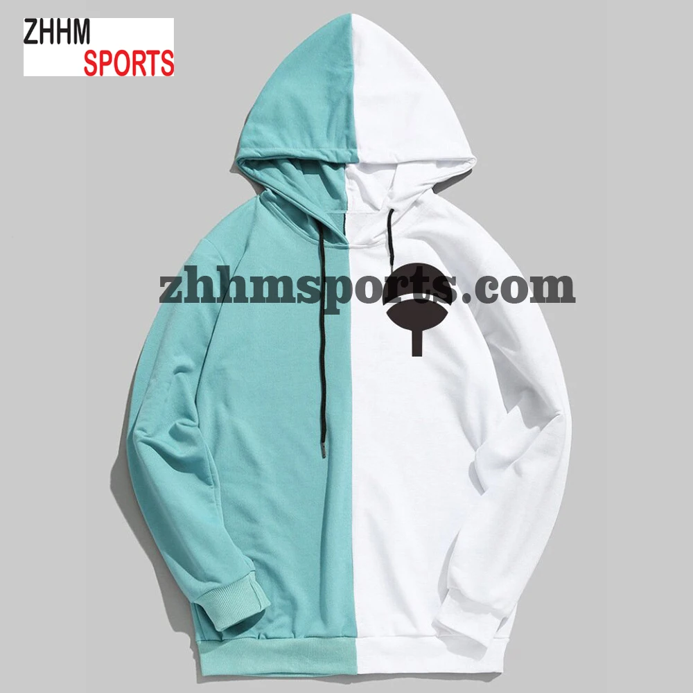 
Tokyo Style Half & Half Design Hoodie Unisex Polyester & Cotton Hoodies 