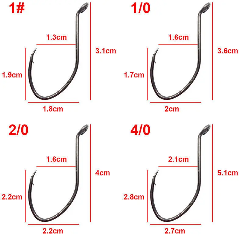8832 100 шт./пакет рыболовный крючок из высокоуглеродистой стали, черная приманка в виде сома, рыболовные крючки