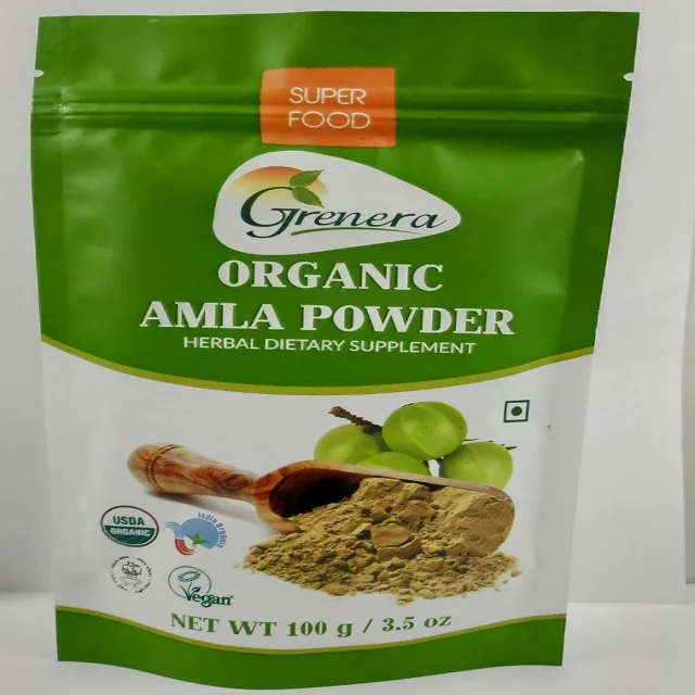 Herbal Amla fruit powder - Ayurvedic Powder manufacturers from India directly supplied to the US UK importers