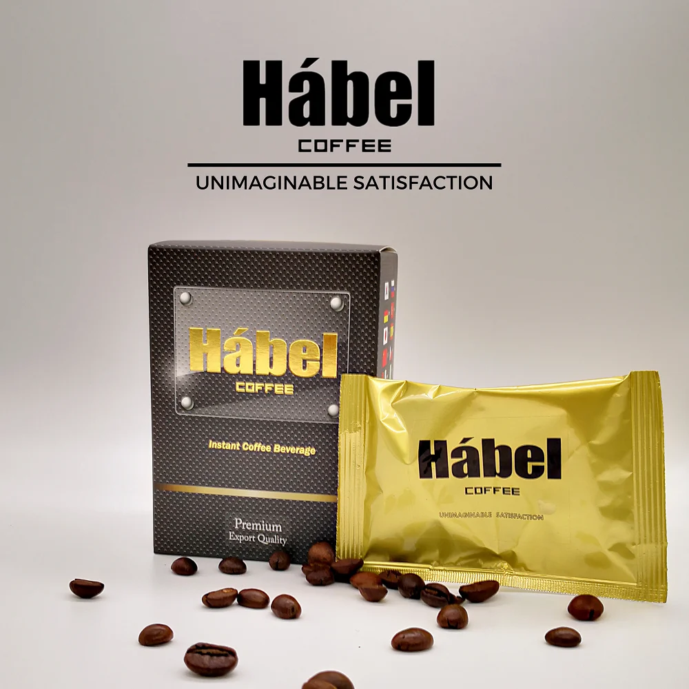 
GMP HACCP Certified Habel Brand Instant Coffee Ginseng Extract Promote Hormone Secretion Coffee Powder 
