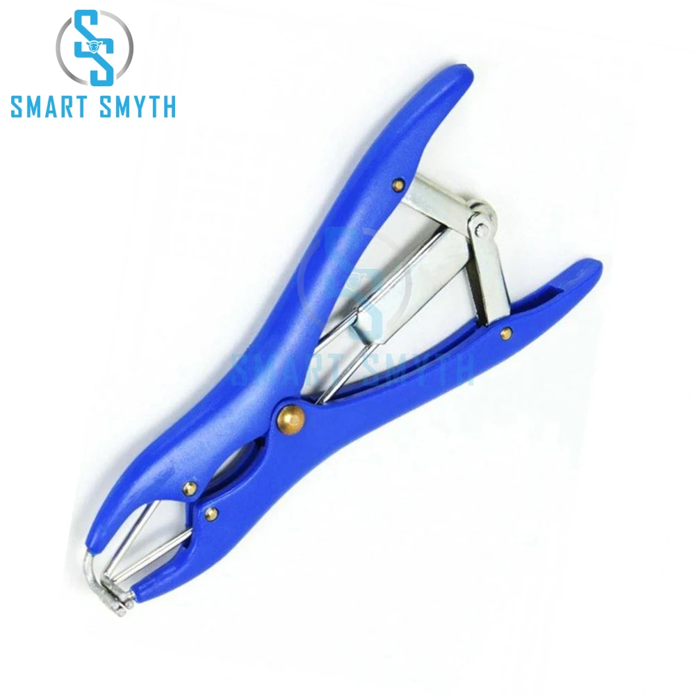 Sheep Tail Docking Clamp Bloodless Castration Pliers Stainless Steel Plastic Forceps