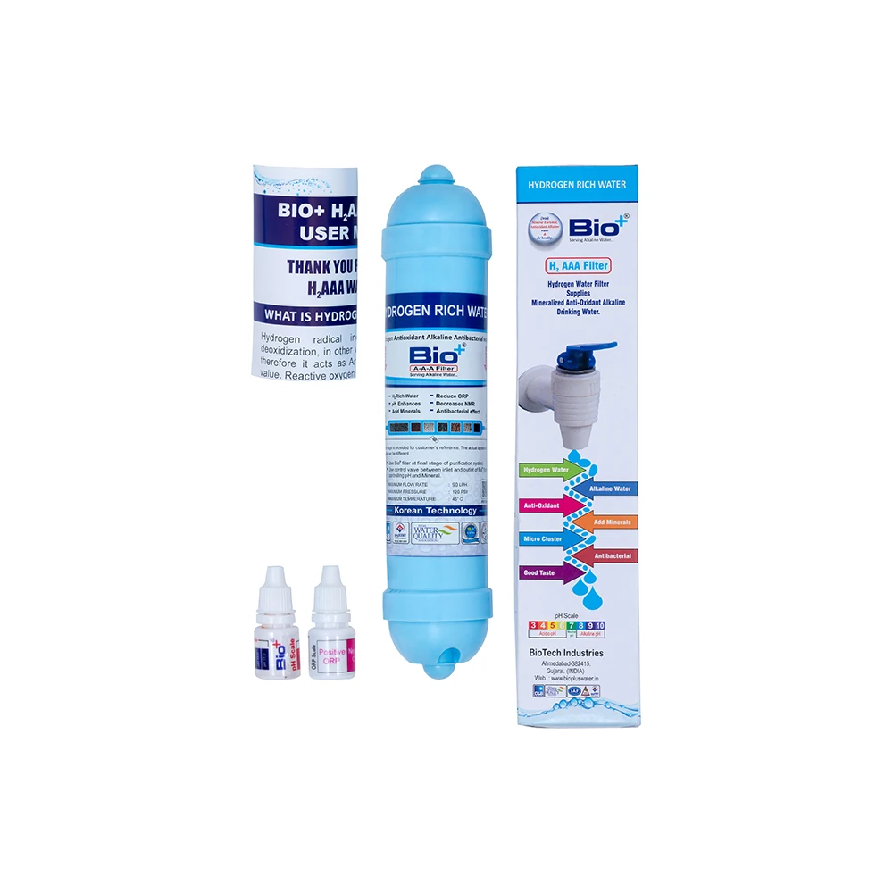 Индийский поставщик алкалиновый фильтр для воды H2AAA + 8 дюймов непрозрачный богатый водородом антиоксидант минерализующий