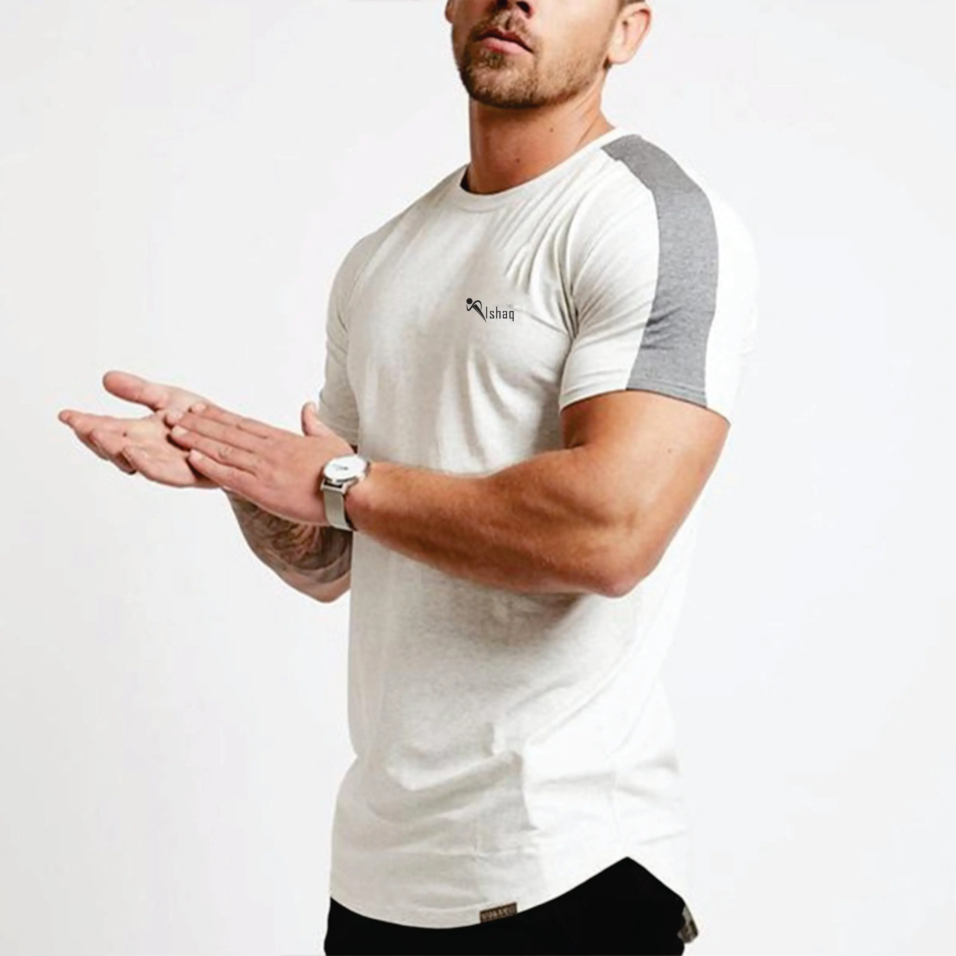  Новая Черная футболка с круглым вырезом из 100% хлопка логотипом на заказ