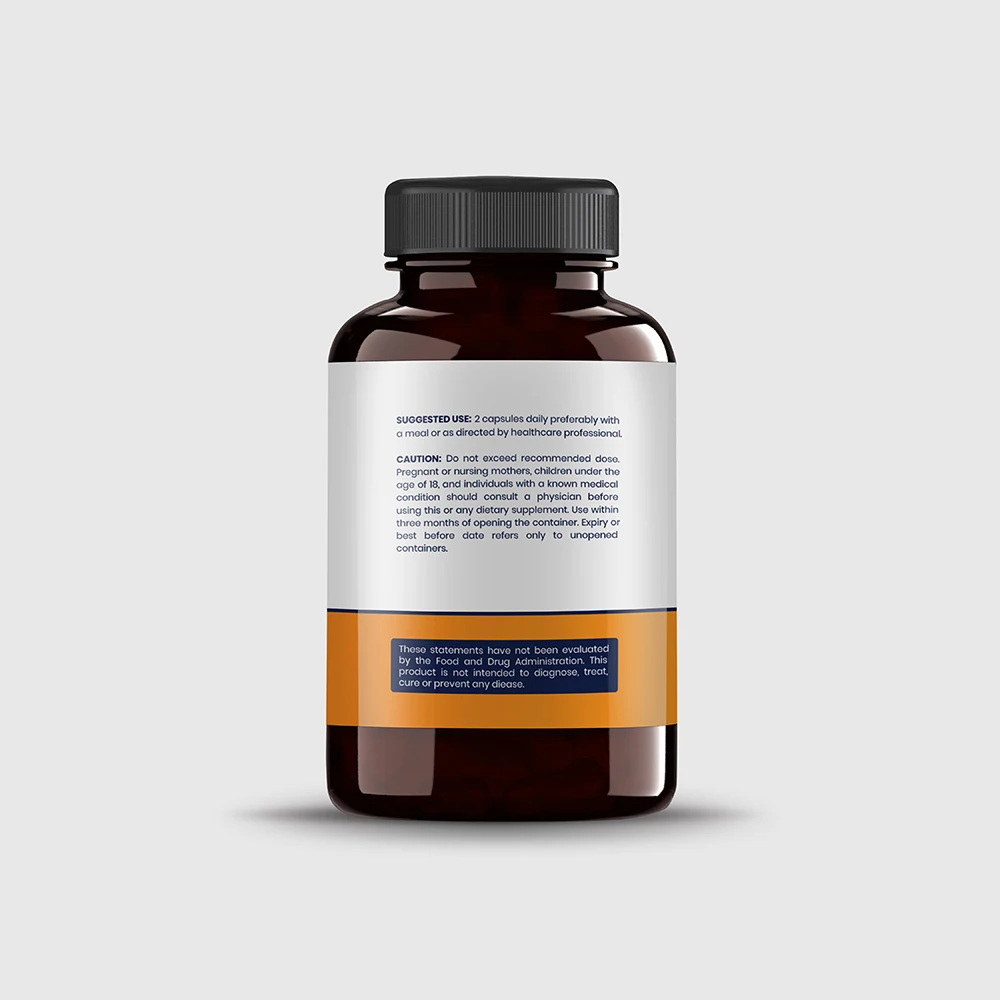 Органический ледник предоставляет куркуму и черный перец в 120 капсулах действующих как противовоспалительный антиоксидантный