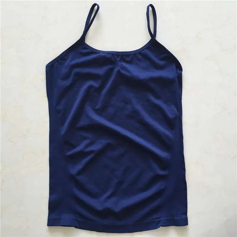 Women Seamless Lady Solid Plain Tank Tops Sweet Candy Color Casual Women Underwear Camisole