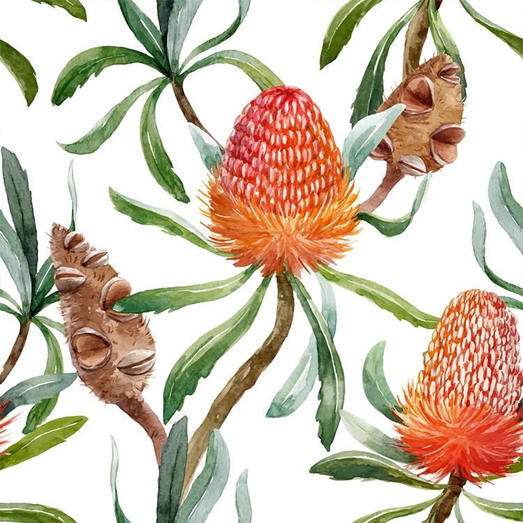 
Tropical Australian Pattern Soft Muslin Swaddle Blankets 47 x 47 Large Receiving Blanket for Girls 